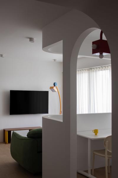 Woodleigh Hillside (Block 212B), Ascend Design, Eclectic, Colourful, Living Room, HDB