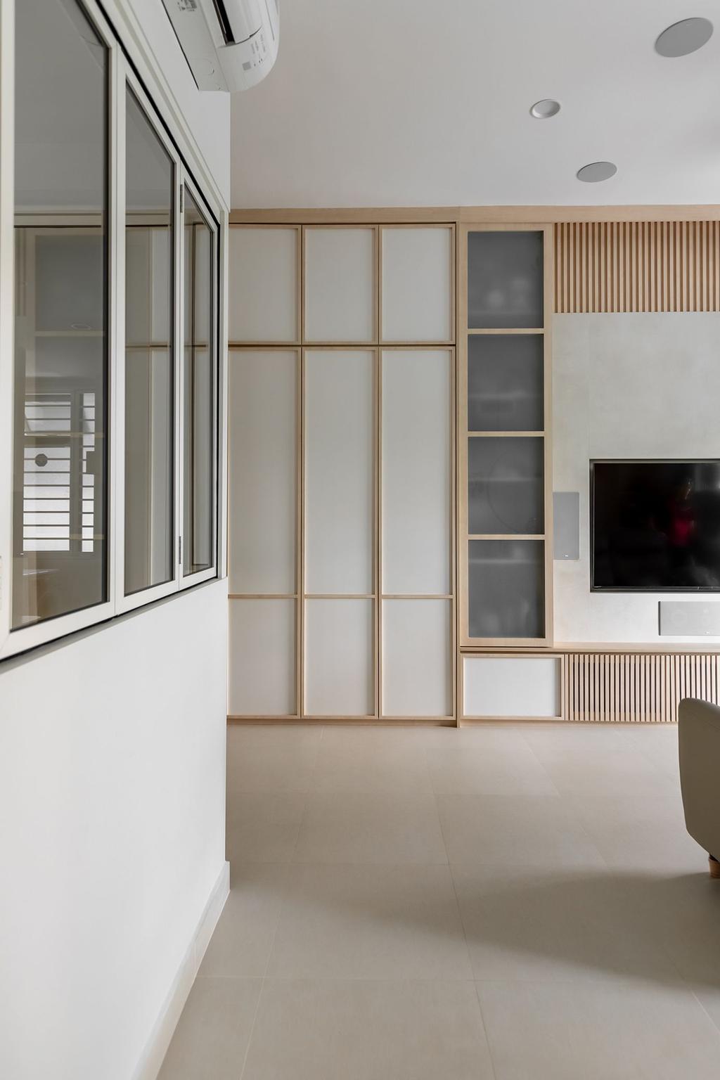 Modern, Condo, Living Room, Telok Kurau, Interior Designer, Space Atelier, Japandi