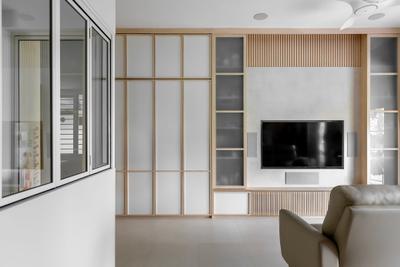 Telok Kurau, Space Atelier, Modern, Japandi, Living Room, Condo