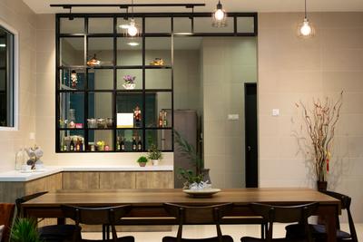 Bukit Rimau, Selangor, DC Design Sdn Bhd, Modern, Minimalist, Contemporary, Industrial, Retro, Dark, Dining Room, Landed