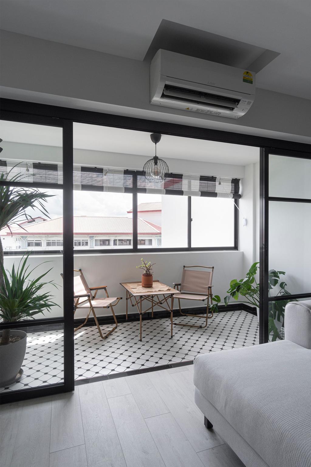 Scandinavian, HDB, Balcony, Pasir Ris Street 21, Interior Designer, Flo Design