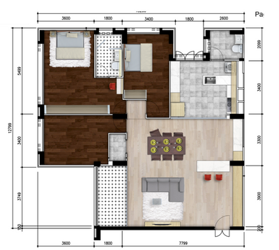 Pasir Ris Street 21, Flo Design, Scandinavian, HDB, Executive Apartment Floorplan, Space Planning, Final Floorplan