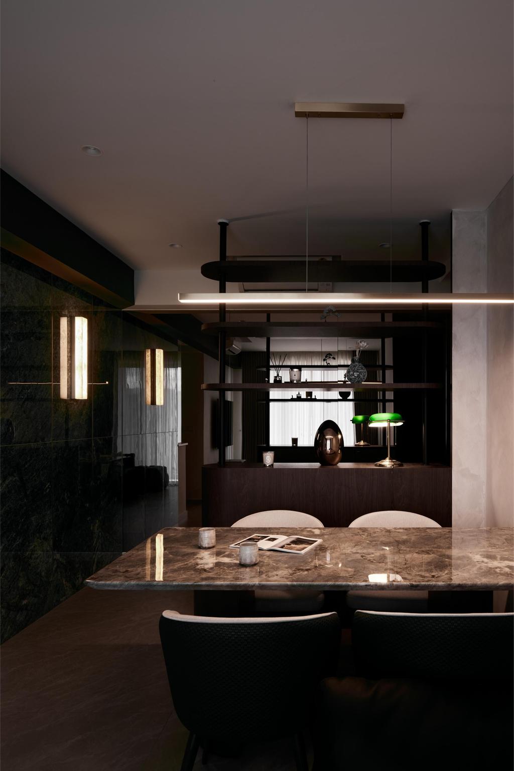 Contemporary, Condo, Dining Room, Parc Canberra, Interior Designer, Ofthebox, Dark