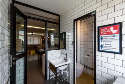 Serangoon, Fineline Design, Eclectic, Bathroom, HDB, Wall Tile, Square Sink, Sink
