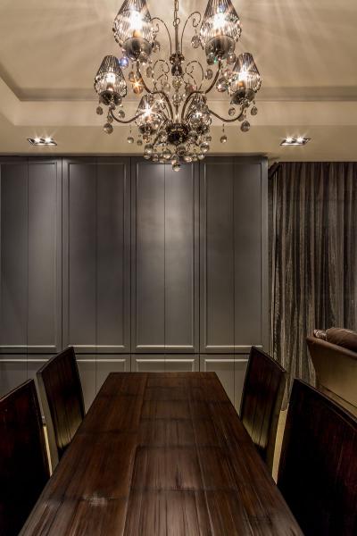 The Trizon, Fineline Design, Contemporary, Dining Room, Condo, Chandelier, English, European, Downlights, Dining Table, Dining Chairs, Couch, Furniture, Closet, Wardrobe