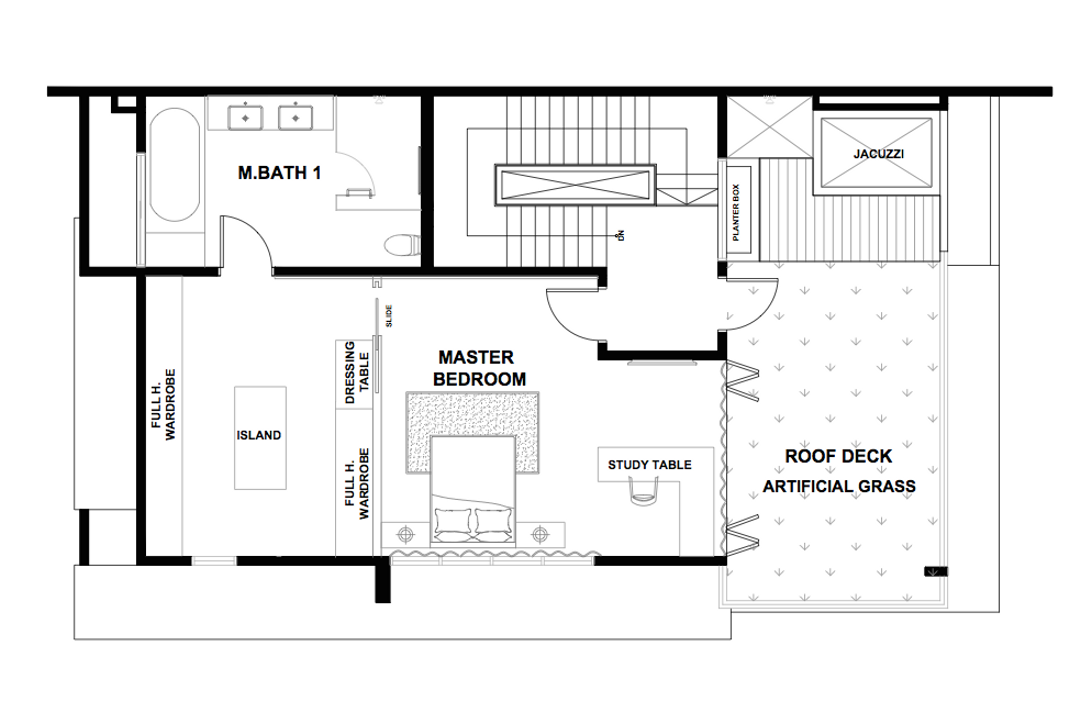 Bandar Kinrara, Zyon Studio Sdn. Bhd., Contemporary, Landed, Floor Plan, Diagram, Plan
