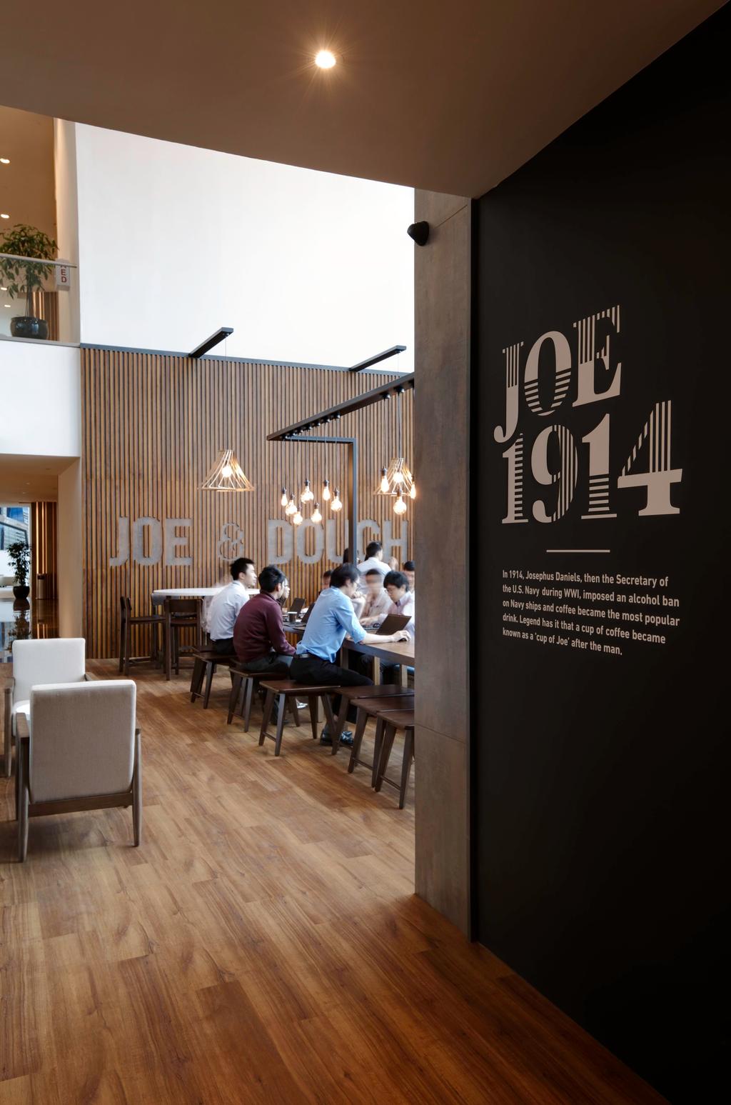 Joe & Dough (Capitol Tower), Commercial, Interior Designer, Liid Studio, Modern, Human, People, Person, Cafe, Restaurant, Poster, Flooring