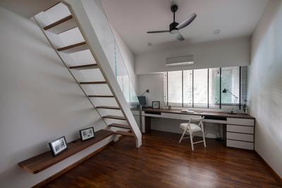 Sommerville Park, Schemacraft, Modern, Study, Condo, Simple And Functional, Built In Study Desk, Loft Study Room