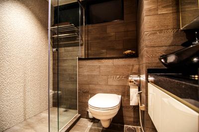 SkyTerrace @ Dawson (Block 93), IdeasXchange, Modern, Bathroom, HDB, Bathroom Tiles, Wall Tile, Towel Rack, Shower Screen, Toilet Bowl, Toilet, Indoors, Interior Design, Room
