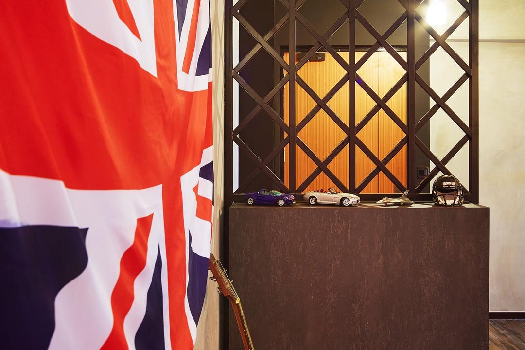 Pasir Ris, The Local INN.terior 新家室, Industrial, HDB, Union Jack, Union Jack Flag, Partition