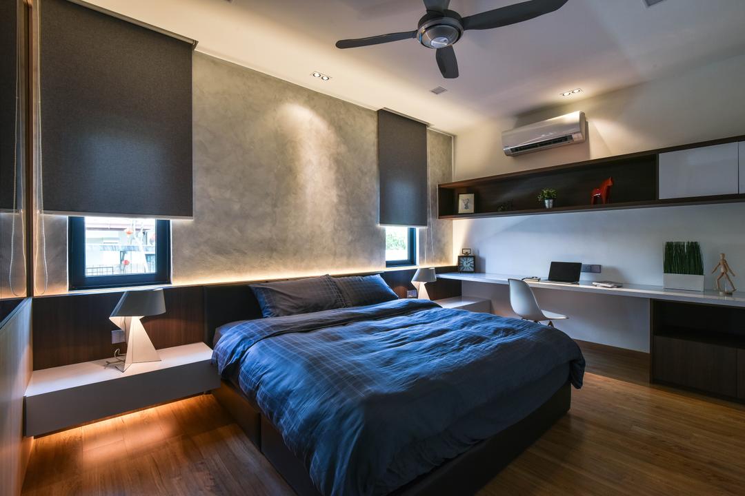 Jessie's Residence, Sierra Damansara, Surface R Sdn. Bhd., Modern, Contemporary, Bedroom, Landed, Electronics, Monitor, Screen, Tv, Television