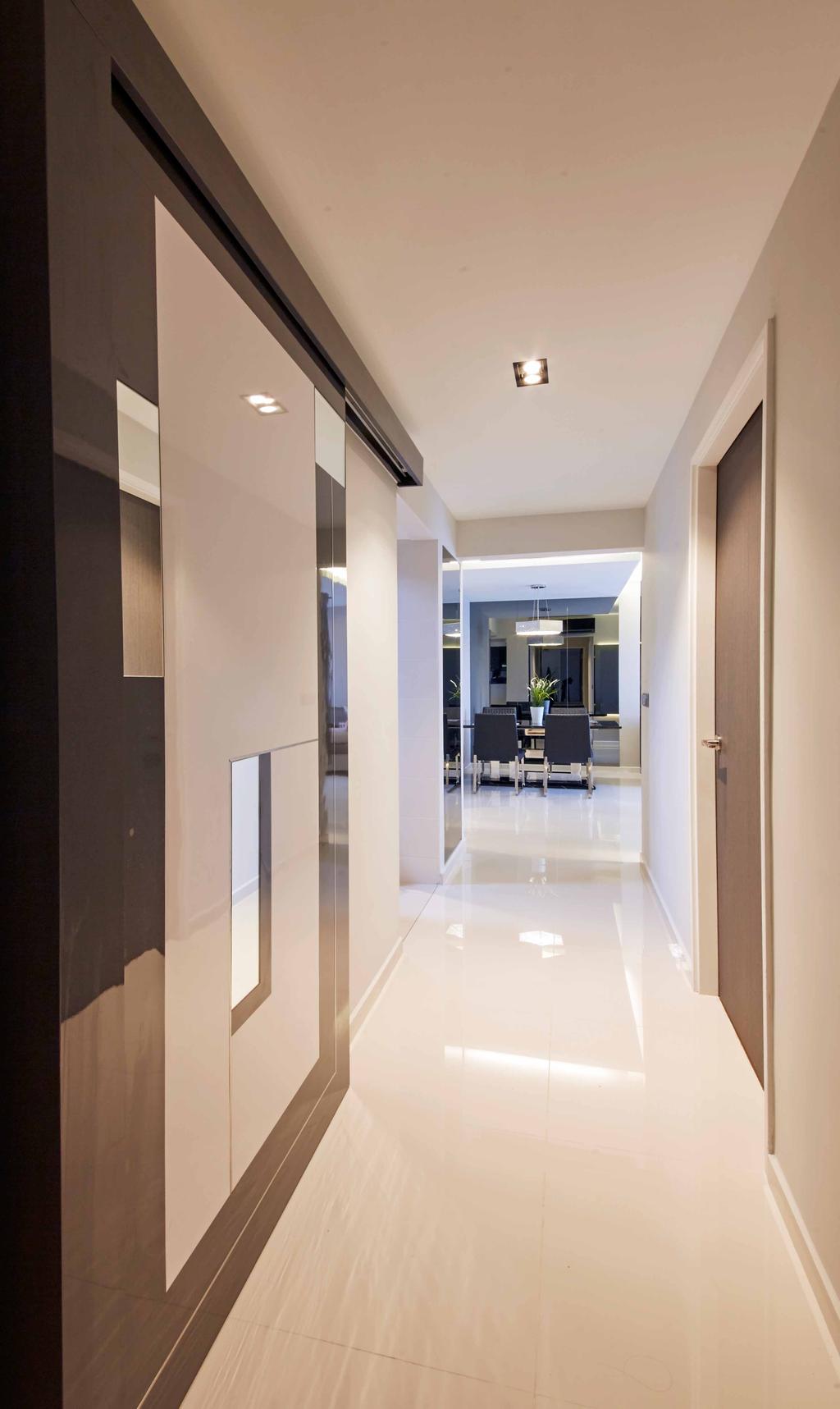 Modern, HDB, Living Room, SkyTerrace@Dawson (Block 90), Interior Designer, i-Chapter, Walkway, Hallway, Corridor