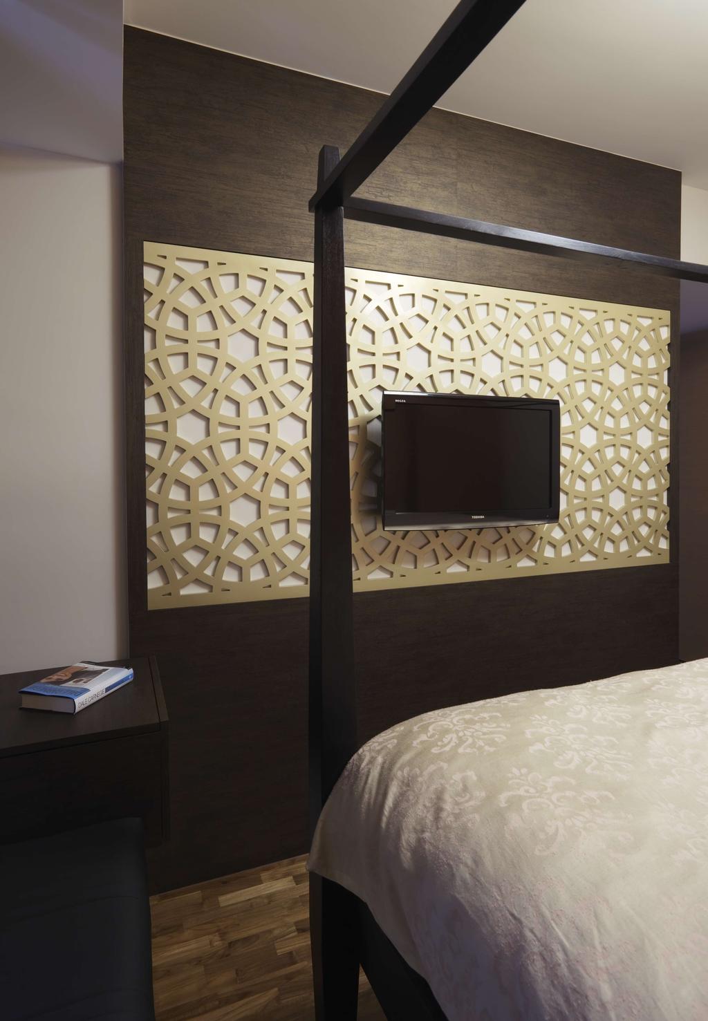Contemporary, HDB, Bedroom, Dakota Crescent, Interior Designer, The Design Practice, Master Bedroom, Tv Feature Wall, Wood Laminate, Wood, Laminates, Parquet Wall, Poster Bed, Feature Wall, Electronics, Lcd Screen, Monitor, Screen