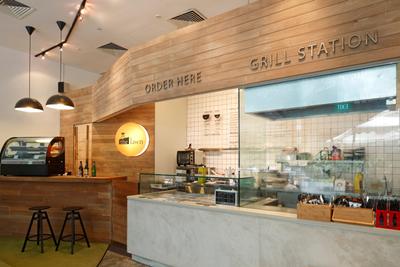 The Lawn, EHKA Studio, Minimalist, Commercial, Counter, Food And Beverage, Restaurant, Cafe, Food Counter, Kitchen, Commercial Kitchen, Order Station, Plywood, Wood