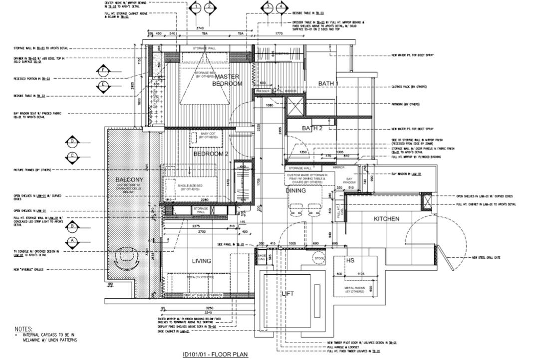 Parvis, EHKA Studio, Minimalist, Condo, Floor Plan, Diagram, Plan