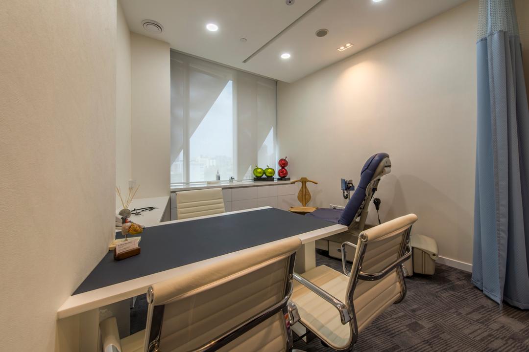 Farrer Park Hospital, Innerspace Design Solutions, Modern, Commercial, Work Station, Work Desk, Office Chair, Clinic, Curtains, Chair, Furniture