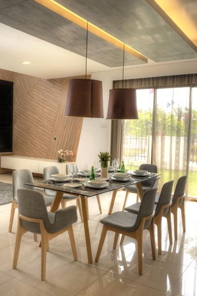 Aman Putri, Think Studio, Minimalist, Dining Room, Landed, Dining Table, Furniture, Table, Indoors, Interior Design, Room, Chair, Cup