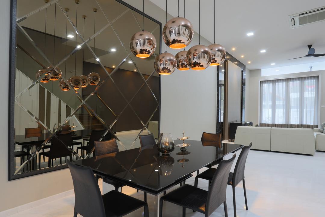 Jalan Gelenggang, United Team Lifestyle, Contemporary, Dining Room, Landed, Dining Table, Furniture, Table, Indoors, Interior Design, Room, Chair, Grand Piano, Leisure Activities, Music, Musical Instrument, Piano