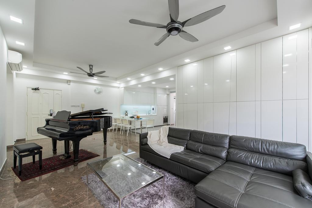 Modern, Condo, Living Room, Pasir Panjang, Interior Designer, Alpina Woody