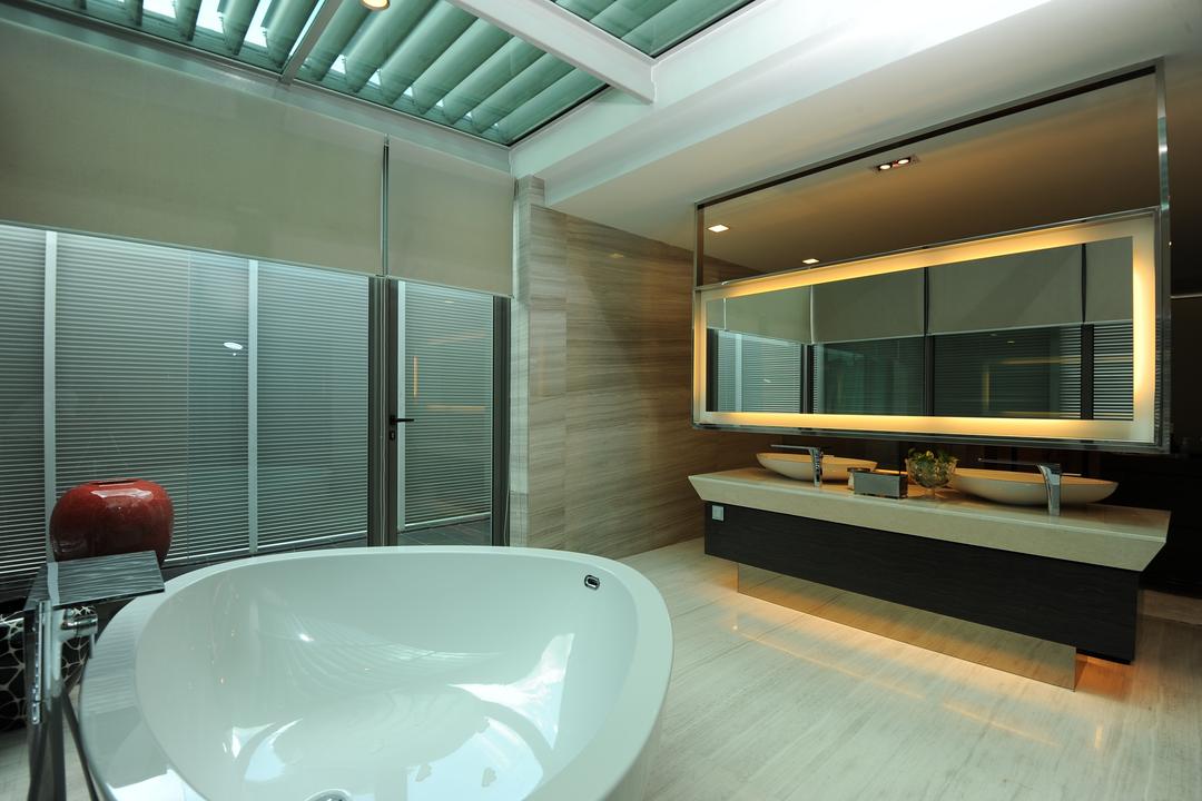 Duplex Condo, SQFT Space Design Management, Modern, Bathroom, Condo, Indoors, Interior Design, Jacuzzi, Tub, Room